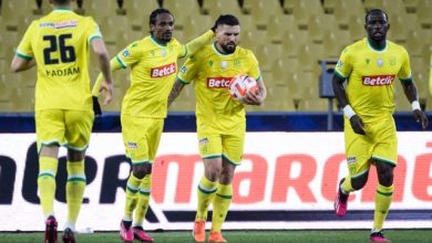 صورة بالفيديو.. ديلور ينتفض بثنائية ويقود نانت الى نصف نهائي كأس فرنسا