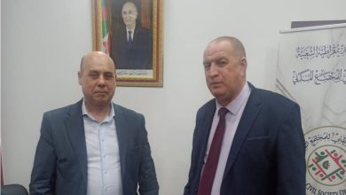 صورة السيد نور الدين بن براهم رئيس المرصد الوطني للمجتمع المدني يستقبل السيد كمال ياكر منسق جمعيات الجالية الجزائرية بإسبانيا